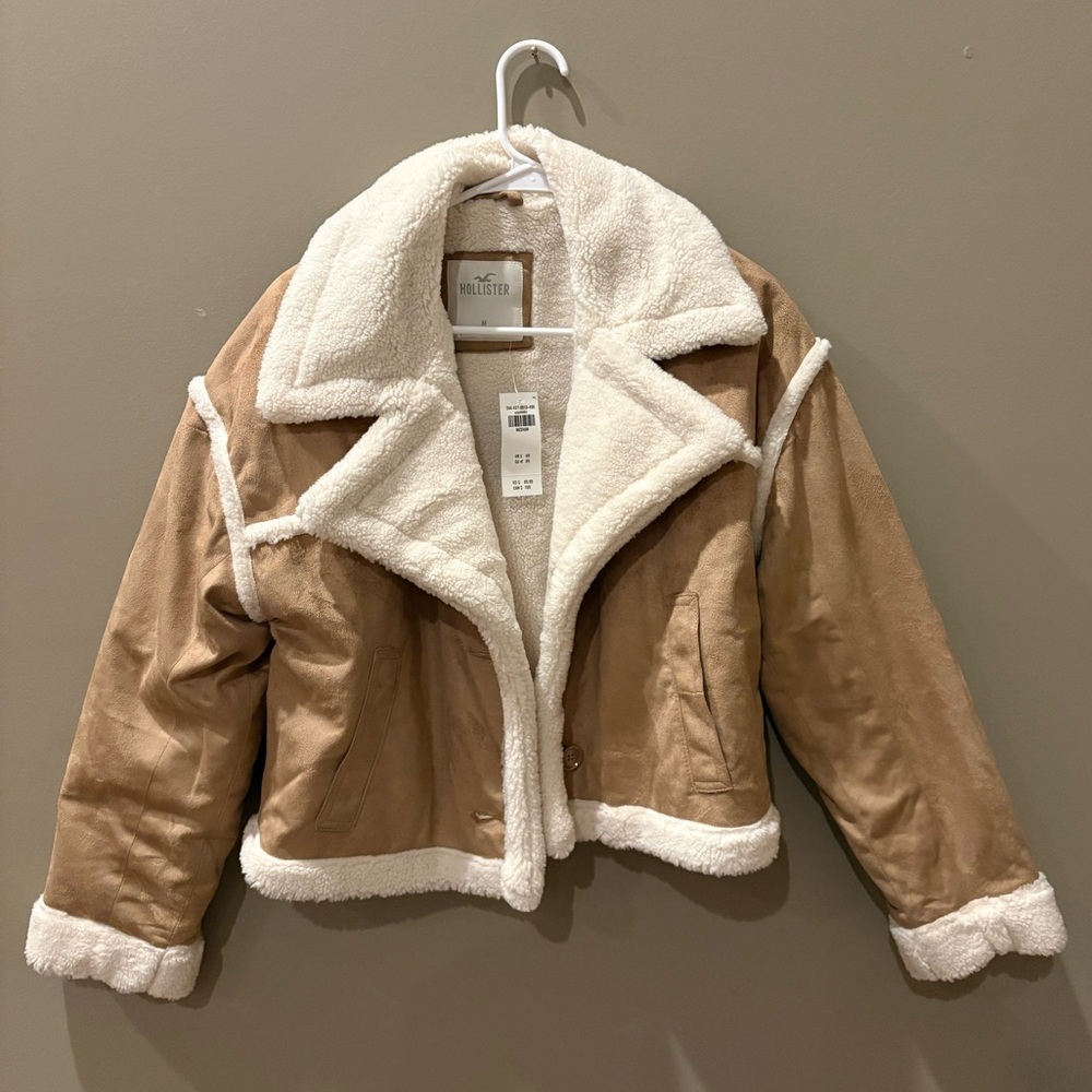 Cropped Shearling Jacket NWT - image 1